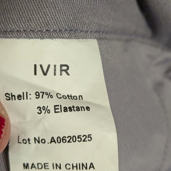 IVIR Shorts Womens Large Gray Stretch Cargo Pockets Elastic Waist - Picture 4 of 4